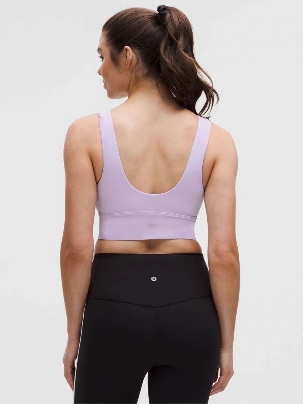Lululemon Athletica V-Neck Align Bra In Lavender Frost- Size 8